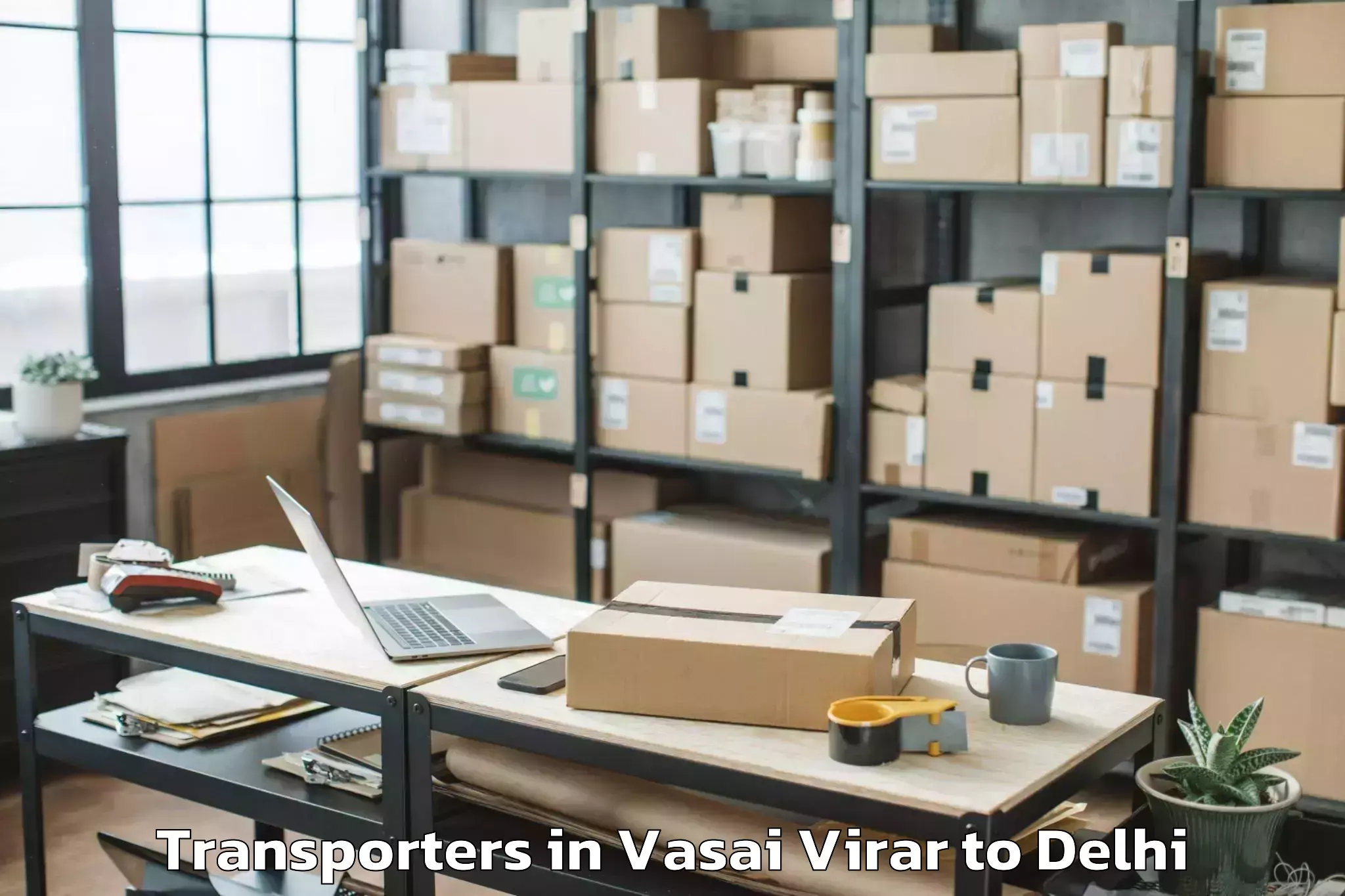 Book Vasai Virar to Parsvnath Mall Akshardham Transporters Online